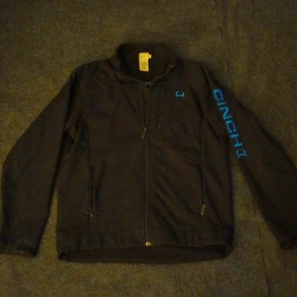 Size Medium Adult black And blue Cinch zip-up concealed carry jacket